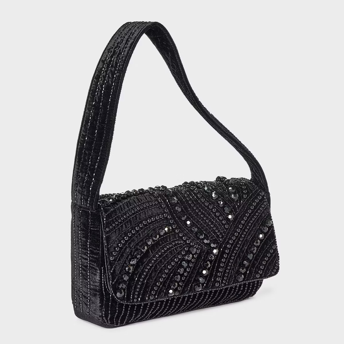 Embellished Flap Shoulder Bag - A New Day™ Black | Target
