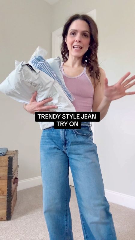 Trendy style Jean try on: 
90s baggy: 00
Agolde balloon: 23
Harlow wide leg: 24
Ayla baggy crop: 23


#LTKStyleTip