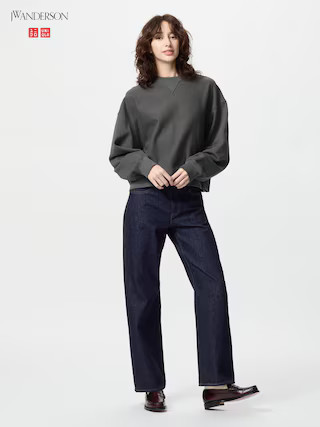 Women's Straight Jeans Navy 29 inch UNIQLO US | UNIQLO (US)