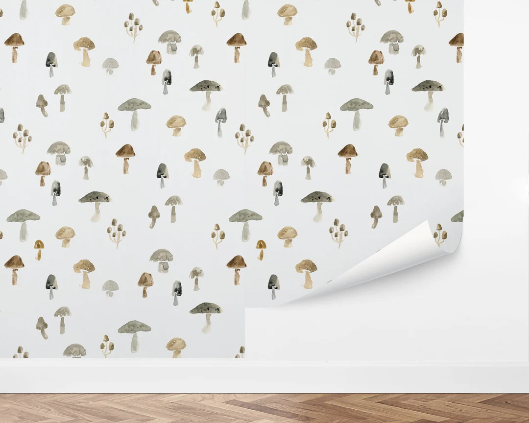 Custom Botanical Peel and Stick Wallpaper Removable Wallpaper - Etsy | Etsy (US)