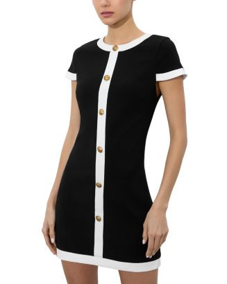 Alice and Olivia Coley Button Front Mini Dress  | Bloomingdale's Women | Bloomingdale's (US)