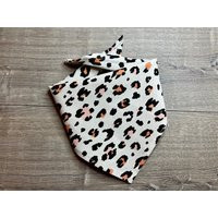 Blush Pink Leopard Dog Bandana, Cotton Pet Neckwear | Etsy (US)