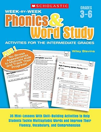 Scholastic Week By Week Phonics and Word Study for the Intermediate Grades, Grades 3-6 | Amazon (US)