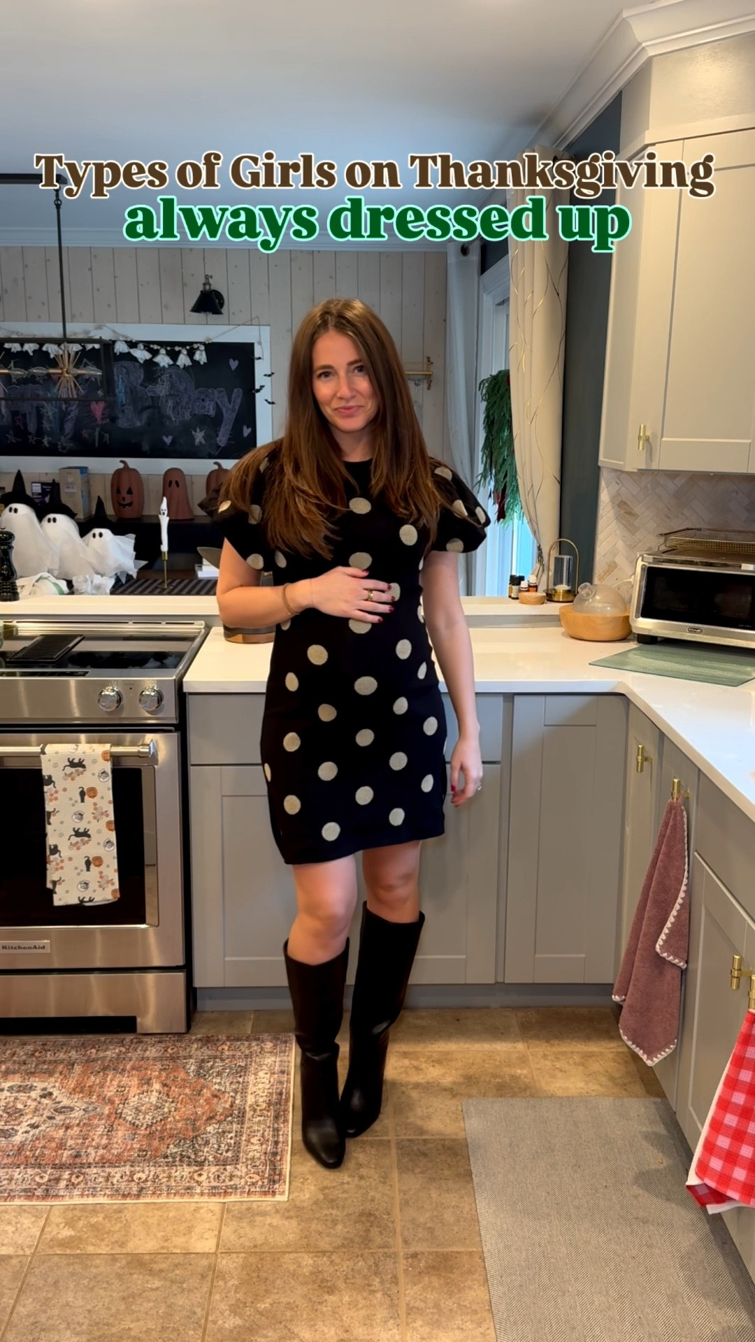 Thanksgiving outfit ideas!!!! I’ll def be dressing comfy this year but HOW cute is the last dress?! 

Nuuds code - LAUREN10

Sizing info:
Leggings - size M 
Sweater - size small 
Brown pants - size small 
Gray sweater - size medium 
Dress - size small 
Shoes are TTS 

#LTKStyleTip #LTKFindsUnder100 #LTKFindsUnder50