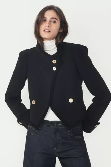 CROPPED BUTTON-UP JACKET - THE ITEM ZARA WOMAN | Zara US