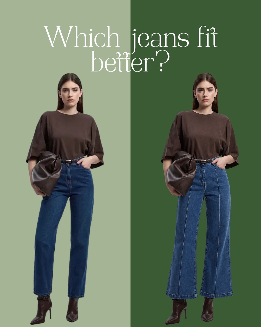 Straight or flared — both serve major chic energy 💁‍♀️ Which fit wins your closet vote? #LTKStyle #LTKDenim #LTKFashion #LTKFinds #LTKOOTD #LTKTrend #LTKJeans #LTKChic #LTKInspo #LTKLook”