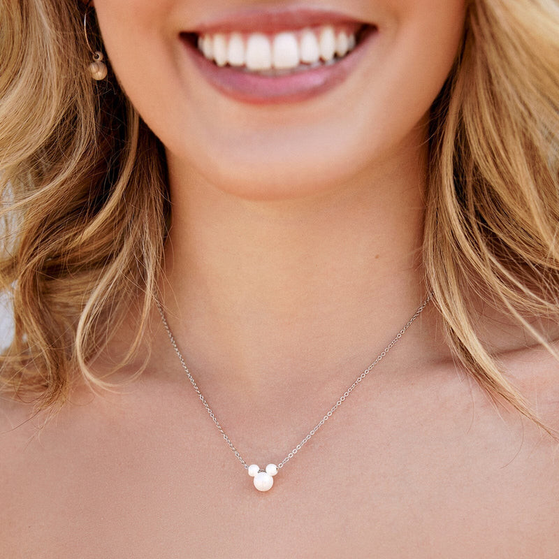 Pearlized Disney Mickey Mouse Necklace - Pura Vida Bracelets | Pura Vida Bracelets