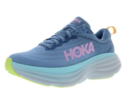 HOKA ONE ONE Bondi 8 Womens Shoes Size 10.5, Color: Shadow/Dusk | Amazon (US)