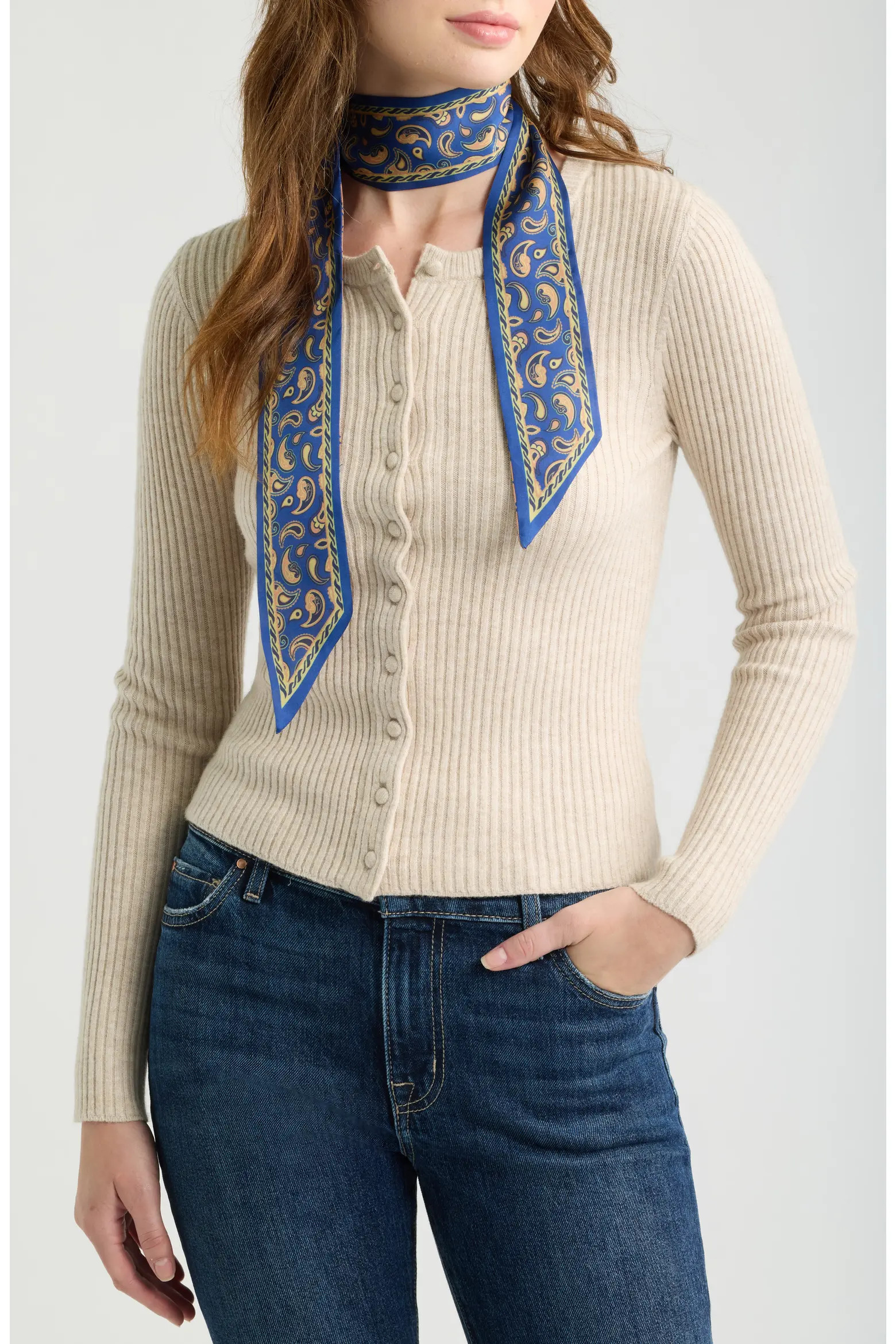 Treasure & Bond Set of 2 Assorted Ribbon Scarves (Women) | Nordstrom | Nordstrom