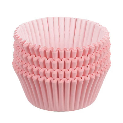Unique Bargains Greaseproof Cupcake Liners Muffins Paper Baking Cups 2.8 Inch Pink 100 Pcs | Target