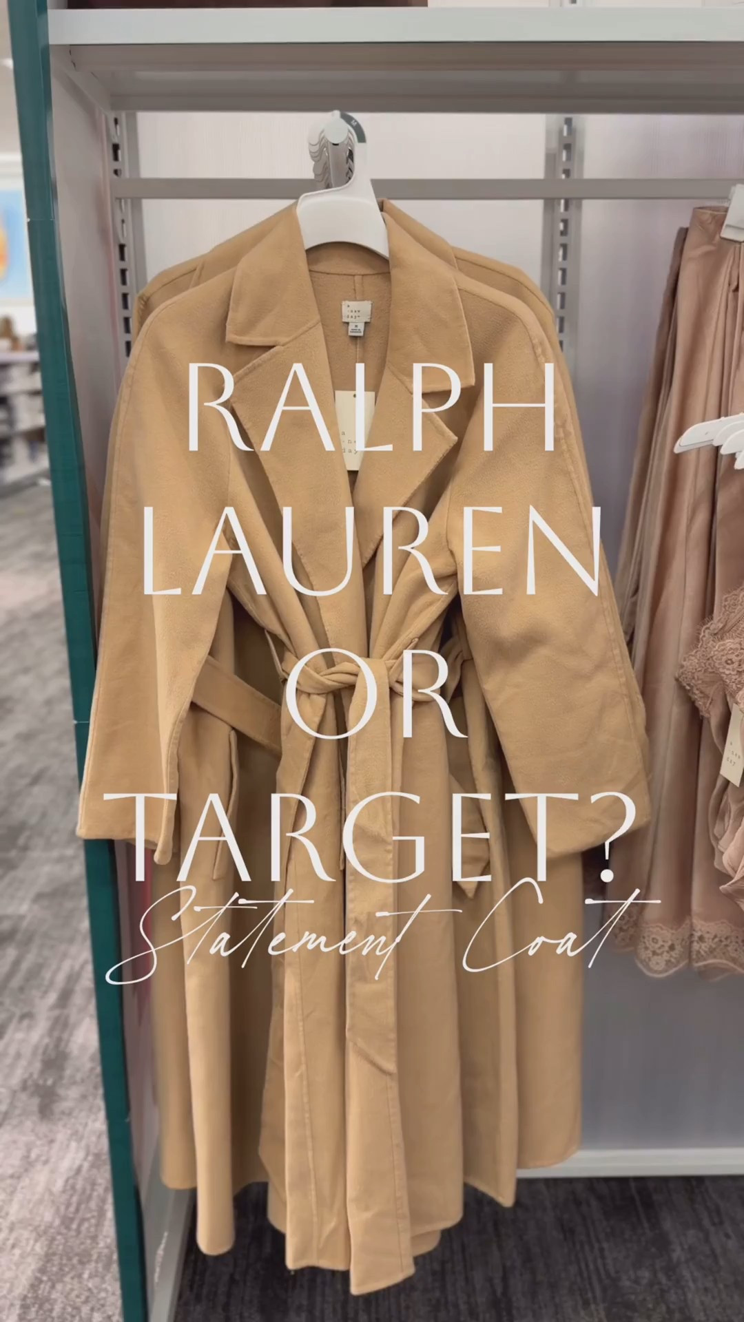 Ralph Lauren or Target?😍 Affordable statement coat I can’t believe is Target! Have you seen me share this camel coat in my reels lately? Obsessed! The fit, the feel, the color- so rich! Minus the price tag! Would make a great gift! Reminds me Abercrombie, JCrew, Aritiza! Has a belt and pockets! Love the long length! Dress up for the holidays or date night! Dress down with sweatpants, sneakers, and crew socks for a Pinterest inspired moment! Perfect for work and the office, too! I grabbed it soo fast in-store! A cold weather staple must-have! Two neutral colors available, sizes XS-4x. So versatile for these cold months ahead!

#LTKFindsUnder100 #LTKSeasonal #LTKWorkwear