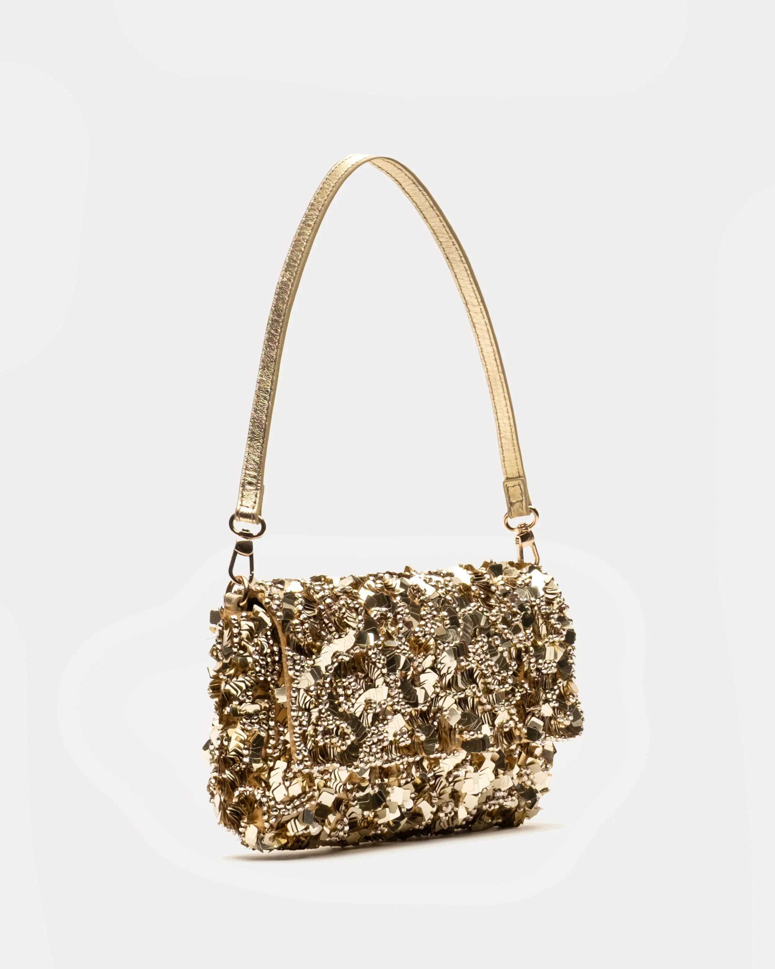 Stardust Sequin Bag - Gold | Frances Valentine
