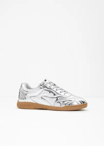 Trendiger Sneaker im sportlichen Design - silber | bonprix | Bonprix DE