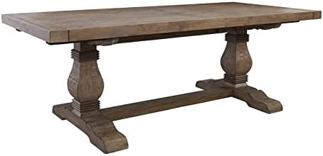 Kosas Home Quincy Reclaimed Pine Extension Dining Table in Weathered Brown | Amazon (US)