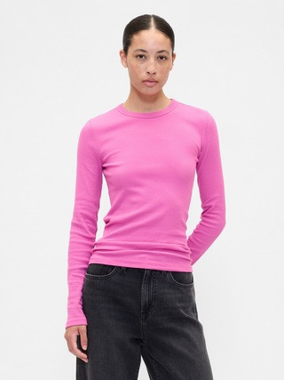 Essential Ribbed Crewneck T-Shirt | Gap Factory