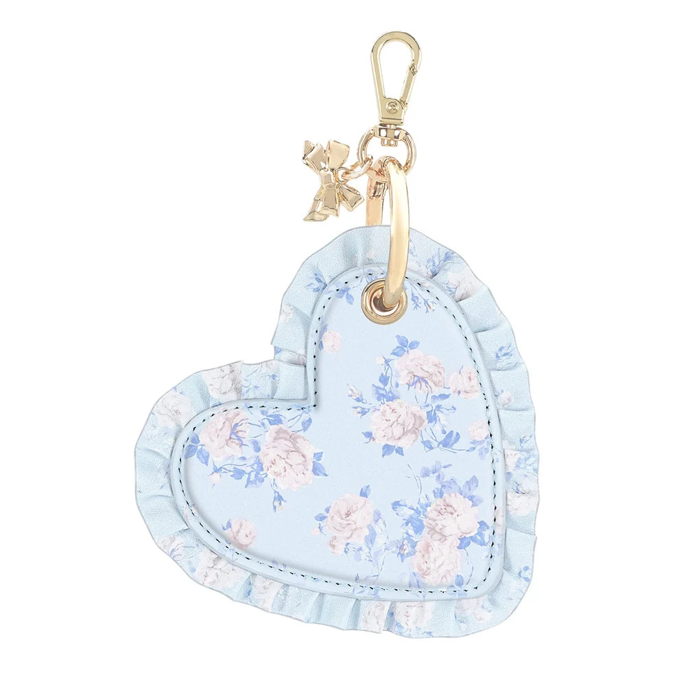 Case-Mate x LoveShackFancy Ruffled Heart AirTag Keychain Charm | Case-Mate