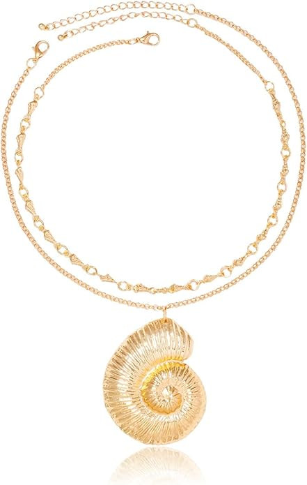 Halloween Gold Conch Necklace Jewelry Accessory for Women | Amazon (US)