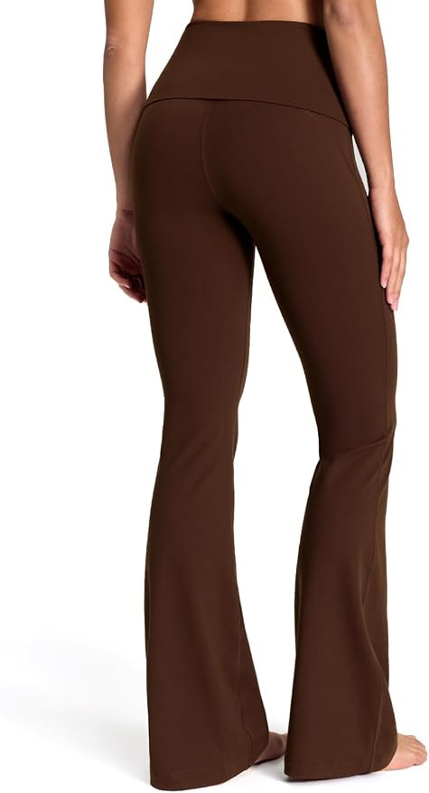 HeyNuts Mellow Fold Over Flare Leggings 29"/30.5"/32.5"/34.5" | Amazon (US)