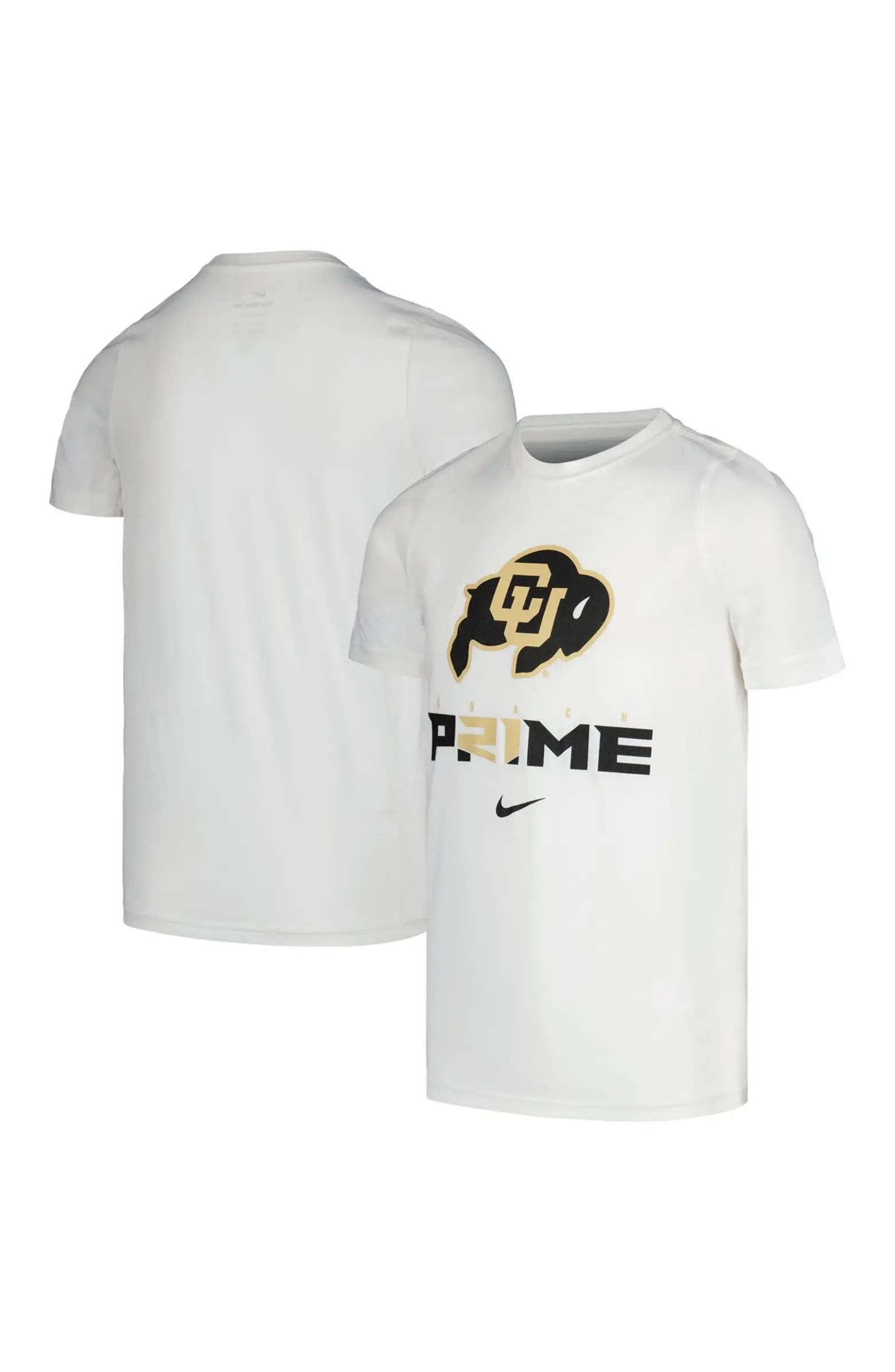 Youth Nike White Colorado Buffaloes Coach Prime Legend Performance T-Shirt | Nordstrom
