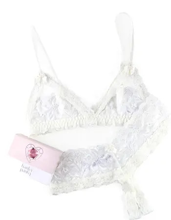 Honeymoon Lace Bra & Crotchless Thong SetHanky Panky | Nordstrom