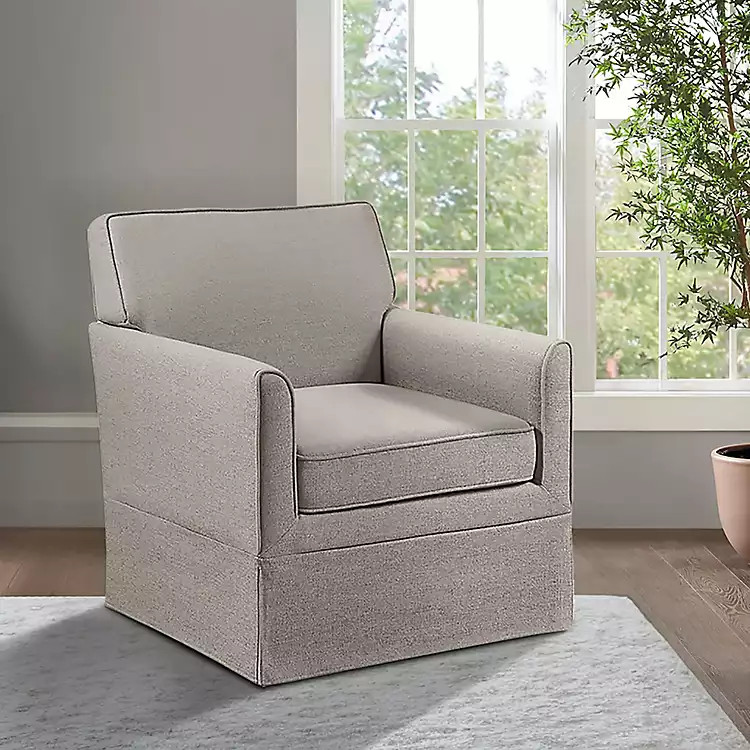 Light Gray Slipcover Armchair | Kirkland's Home