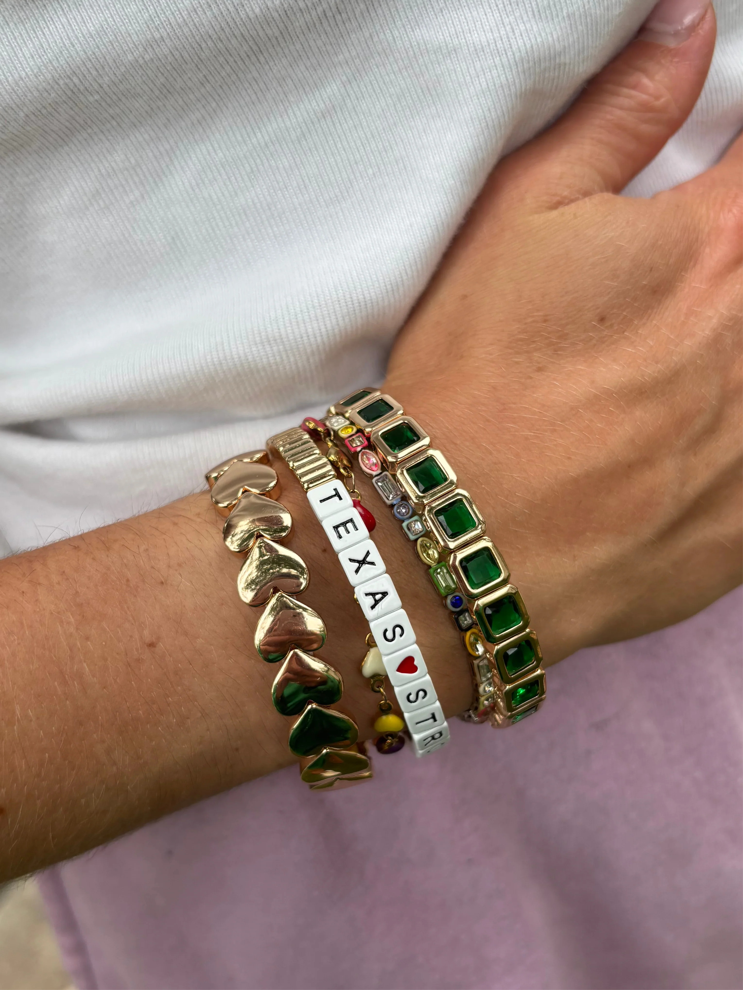 Stackable TEXAS ❤️  Strong Bracelet | La Lumiere NY