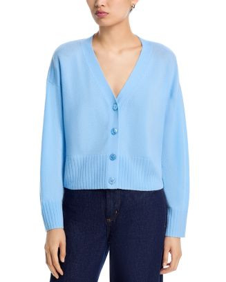 AQUA AQUA 100% Cashmere V Neck Cardigan - Exclusive | Bloomingdale's AQUA Women's Clothing | Bloomingdale's (AU)