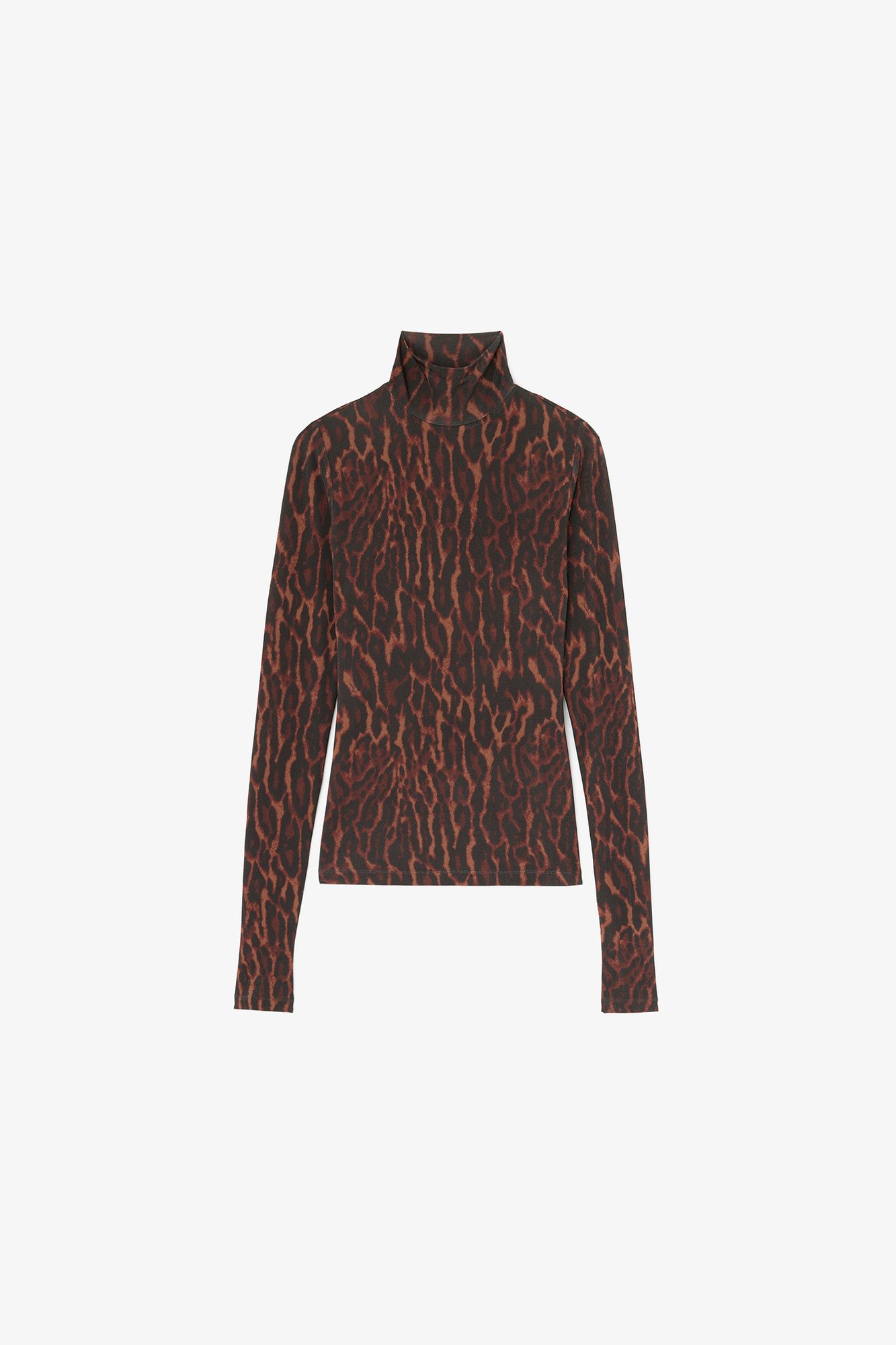 Turtleneck in Printed Jersey | Ganni