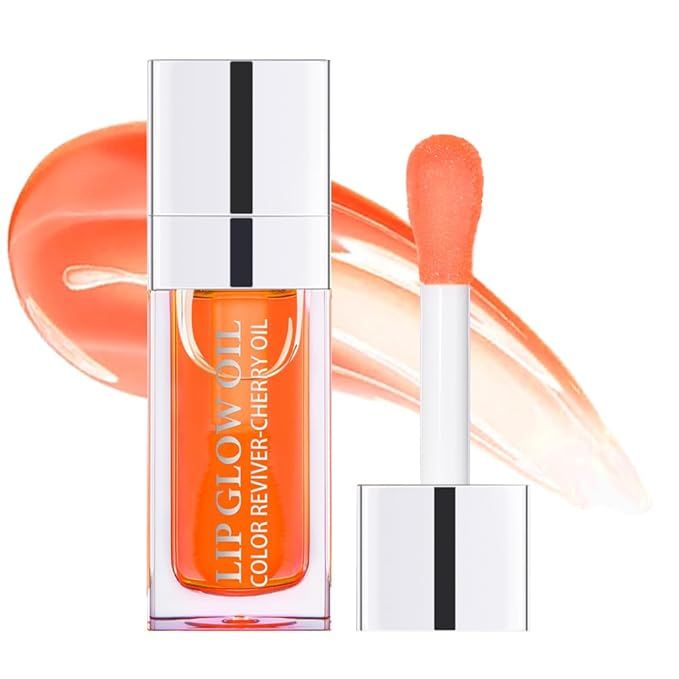 Fovcos Hydrating Lip Glow Oil, Moisturizing Lip Glow Oil, Lip Plumper Gloss, Transparent Lip Glos... | Amazon (US)