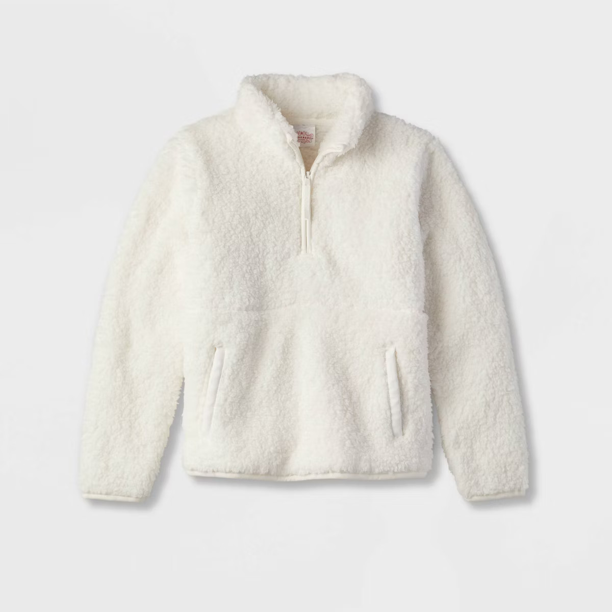 Kids' Faux Shearling Matching Family Half Zip-Up Pullover - Wondershop™ White | Target