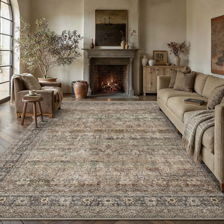 BERTHMEER Vintage Large Area Rugs 8\u2019x10' Clearance for Living Room Bedroom Office Dining Roo... | Walmart (US)