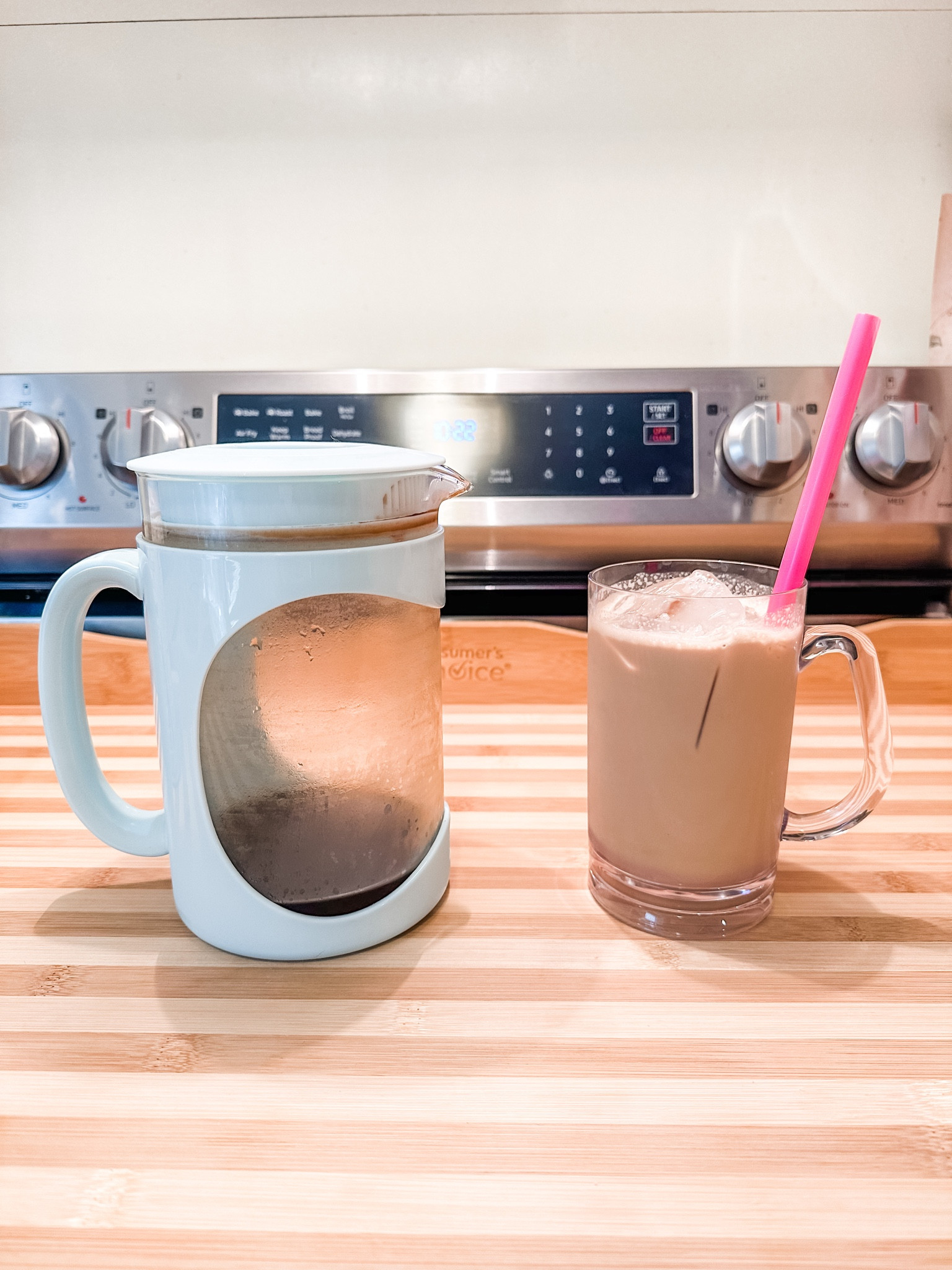 If you love cold brew you need this cold brew pitcher! I save so much money by making cold brew at home, and it always turns out exactly how I like it! The aqua color is so cute too. I got this set of shatter proof mugs for the look of glass but safer especially with kids!

#home #homefinds #kitchen #kitchenmusthaves #coffee #coffeebar 

#LTKunder50 #LTKFind #LTKhome