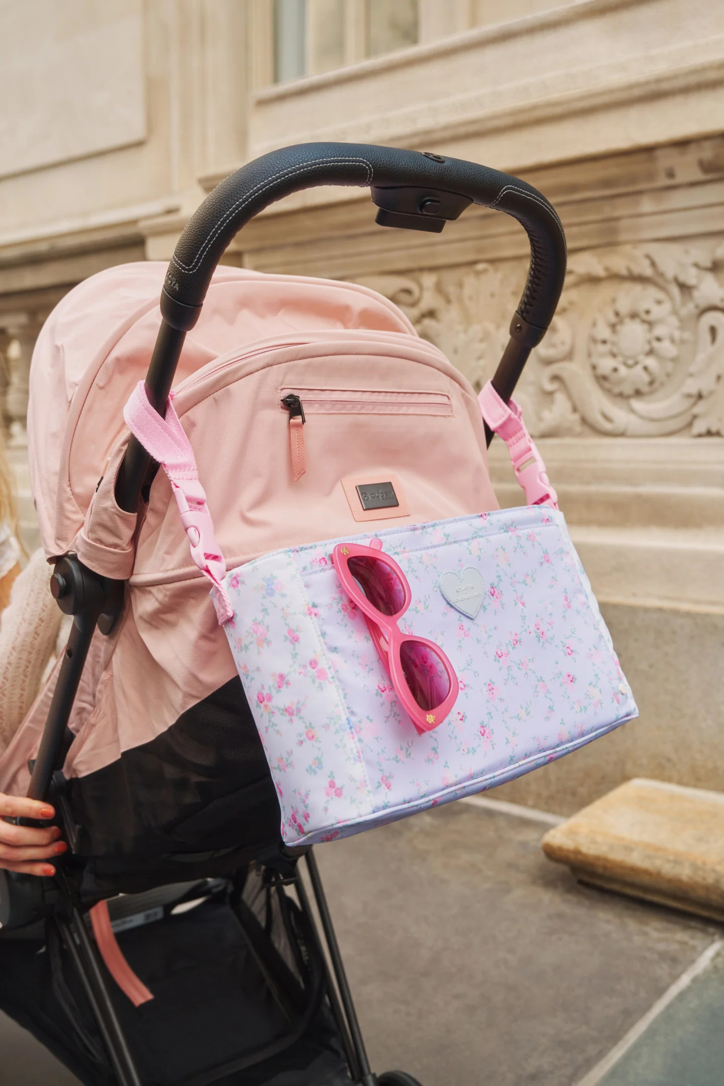 STATE x LoveShackFancy Floral Stroller Organizer | LoveShackFancy