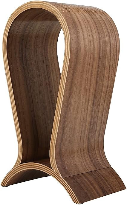 Headphone Stand Wood, Headset Stand for Desk, Walnut Gaming Headphone Holder Compatible for Sennh... | Amazon (US)