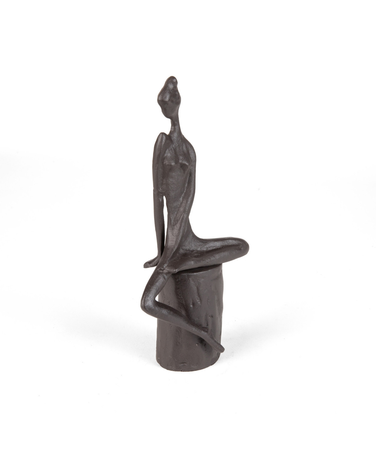 Danya B Woman In Reflection Cast Iron Sculpture - Brown | Macy's
