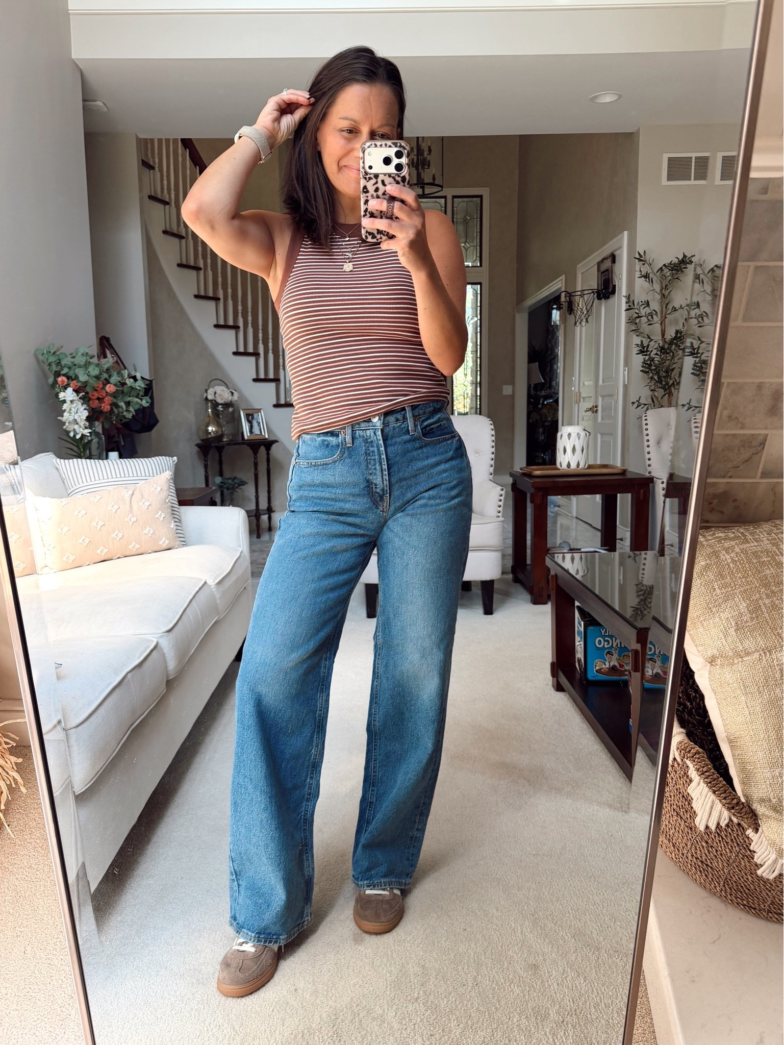 Old navy sale! 50% off jeans and tanks! Wide leg jeans are under $25!

Jeans run true to size - I’m in the small.

#LTKootd #LTKOver40 #LTKSaleAlert