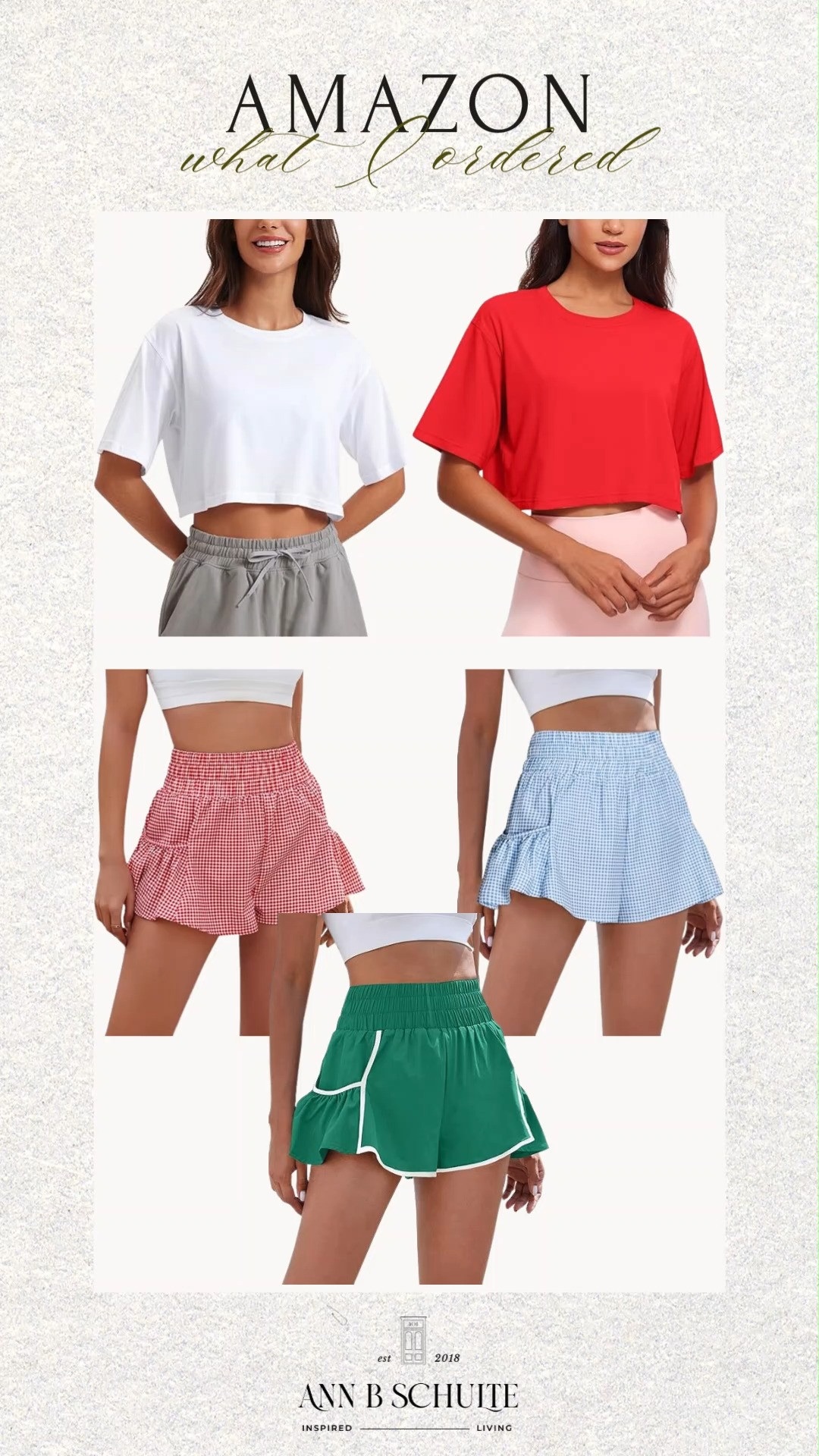 Ready for a workout? These athletic tees and shorts from CRZ YOGA and BMJL will keep you comfy and stylish. Perfect for yoga, running, or any workout. Shop now and get ready to move! 🌟🏃‍♀️

#ActiveWear #AmazonFinds #FitnessFashion 

 #LTKootd #LTKActive
