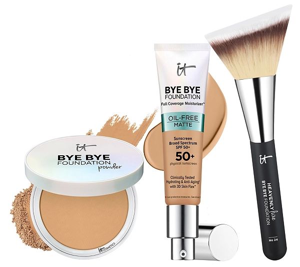 IT Cosmetics Bye Bye Foundation Oil Free 3-pc Complexion Set | QVC