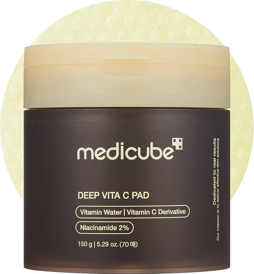 medicube Deep Vita C Facial Pads, Vitamin C Toner Pads for Uneven Skin Tone, 500,000PPM of vitami... | Amazon (US)
