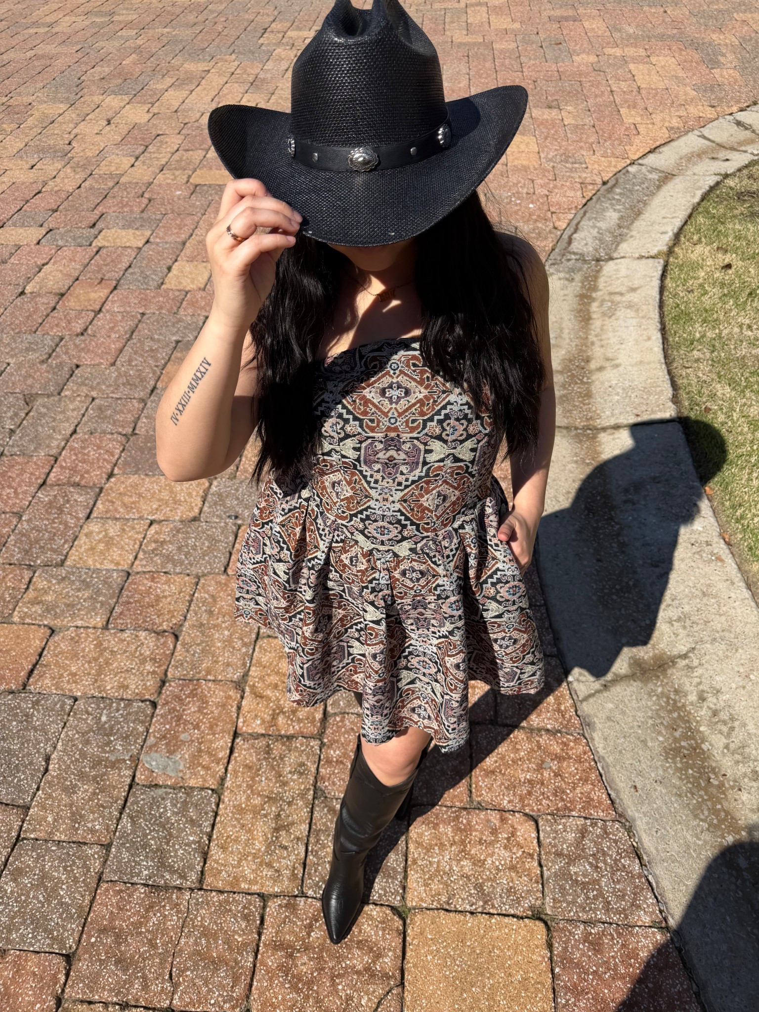 This Western Romance Collection is 🤌🏼 perfecting timing for festive/concert season! 
Wearing a small in the dress & normal size 6 in the boots. 
These will sell out QUICK ✨ @VICI

#LTKFestival #LTKootd