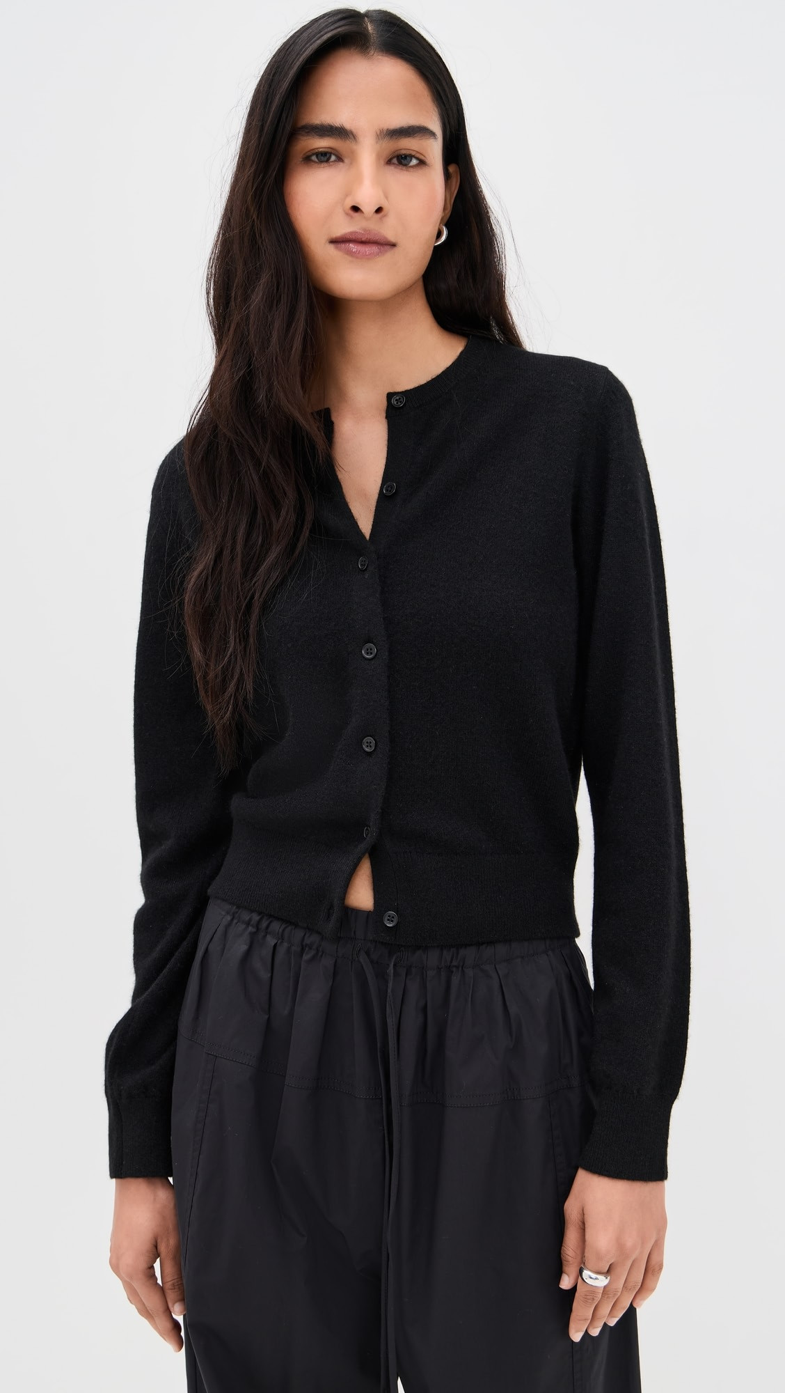 White + Warren Cashmere Crew Neck Cardigan | Shopbop | Shopbop