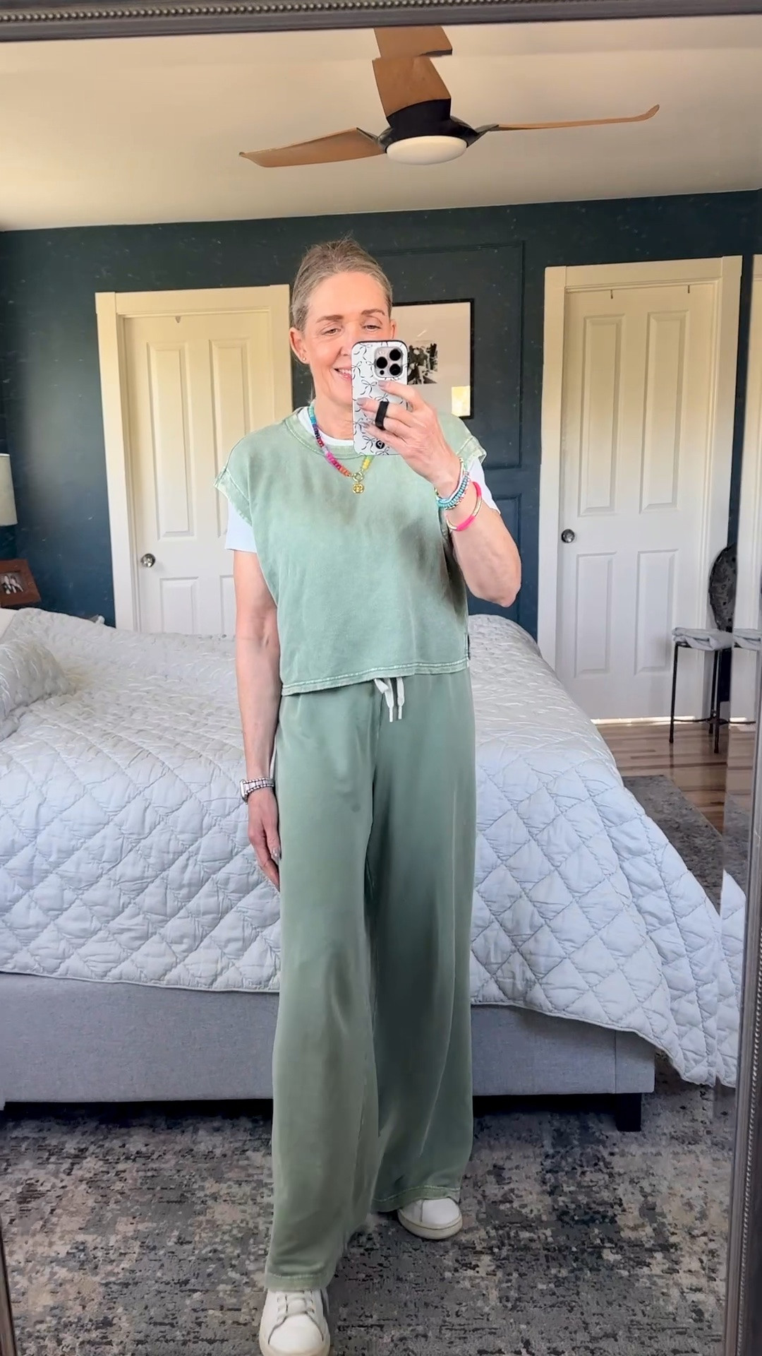 This @Aerie set is so cute and the material is soft and comfortable. Wearing size XS in the top and pants. 

spring style, spring outfits, casual outfits, matching lounge sets, aerie sets, athleisure outfit, travel outfit 
#aerie

#LTKootd #LTKmomlife #LTKActive