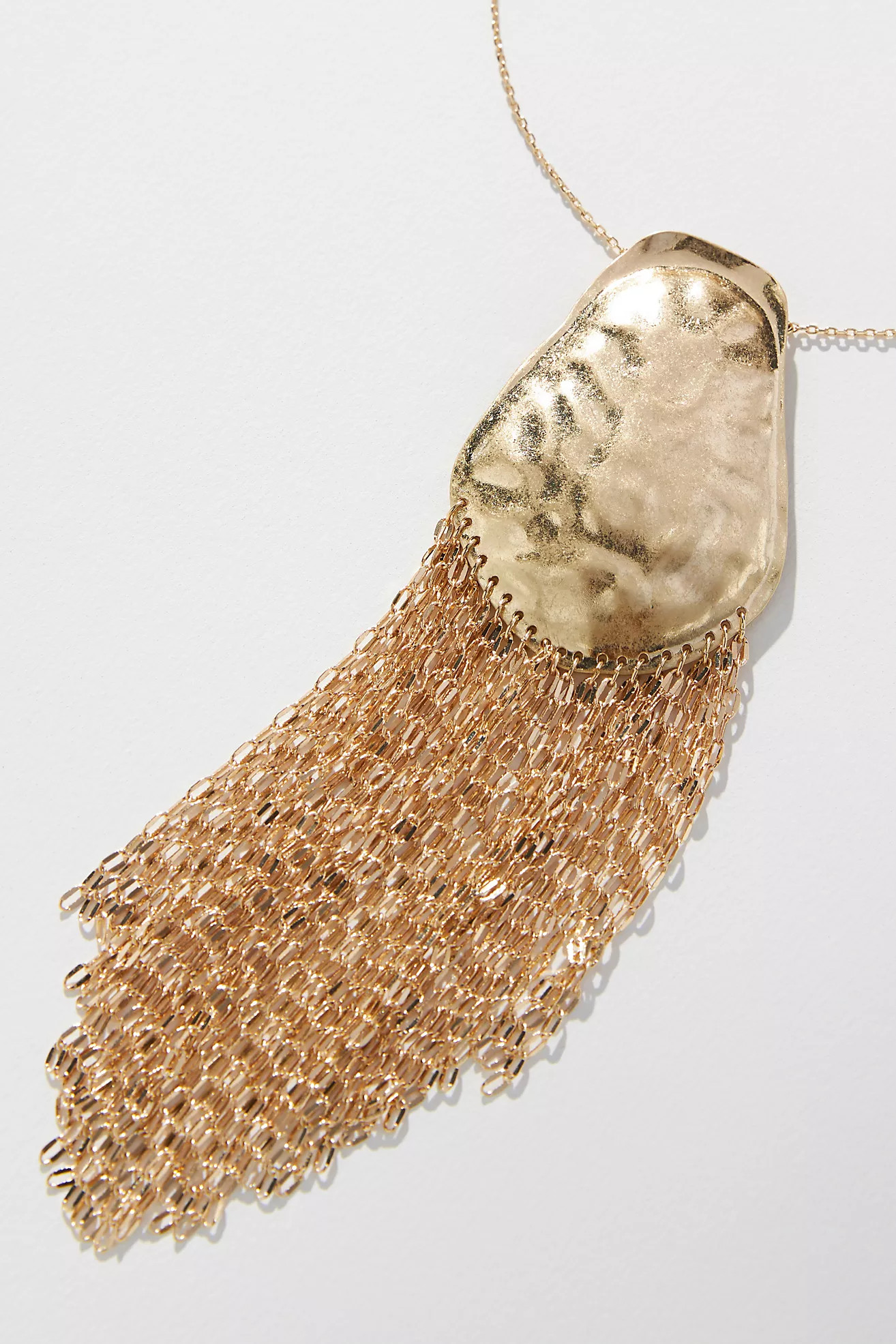 Chunky Stone Fringe Necklace | Anthropologie (US)
