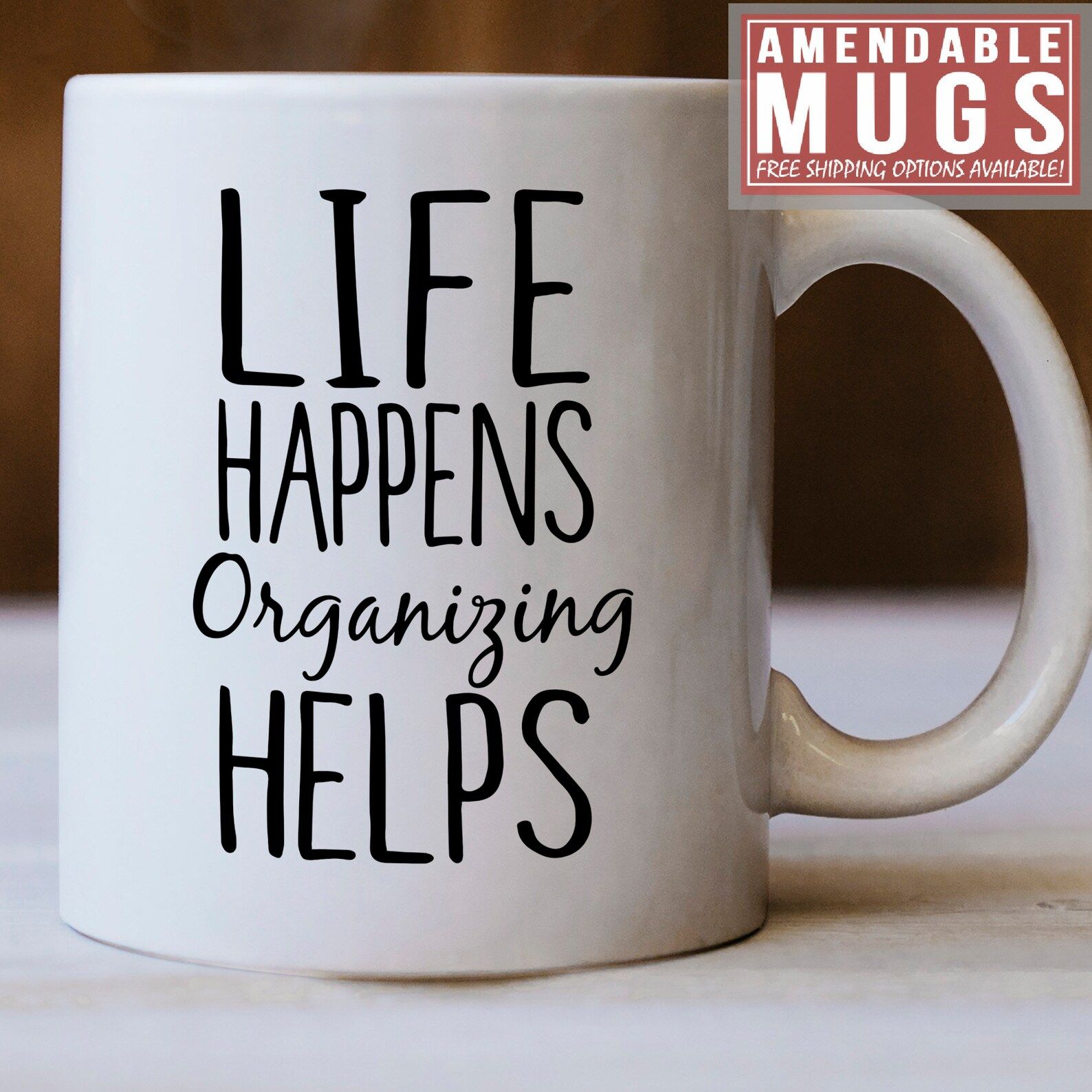 Organizing Gifts, Organizing Mug, Life Happens Organizing Helps, Gift For Organizing, Organizing ... | Etsy (US)