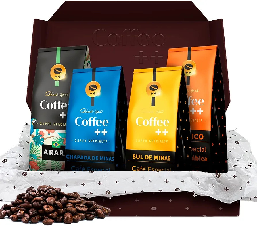 Kit 4 Pacotes Café Especial Em Grãos Coffee Mais Variedades - 4 x 250g | Amazon (BR)
