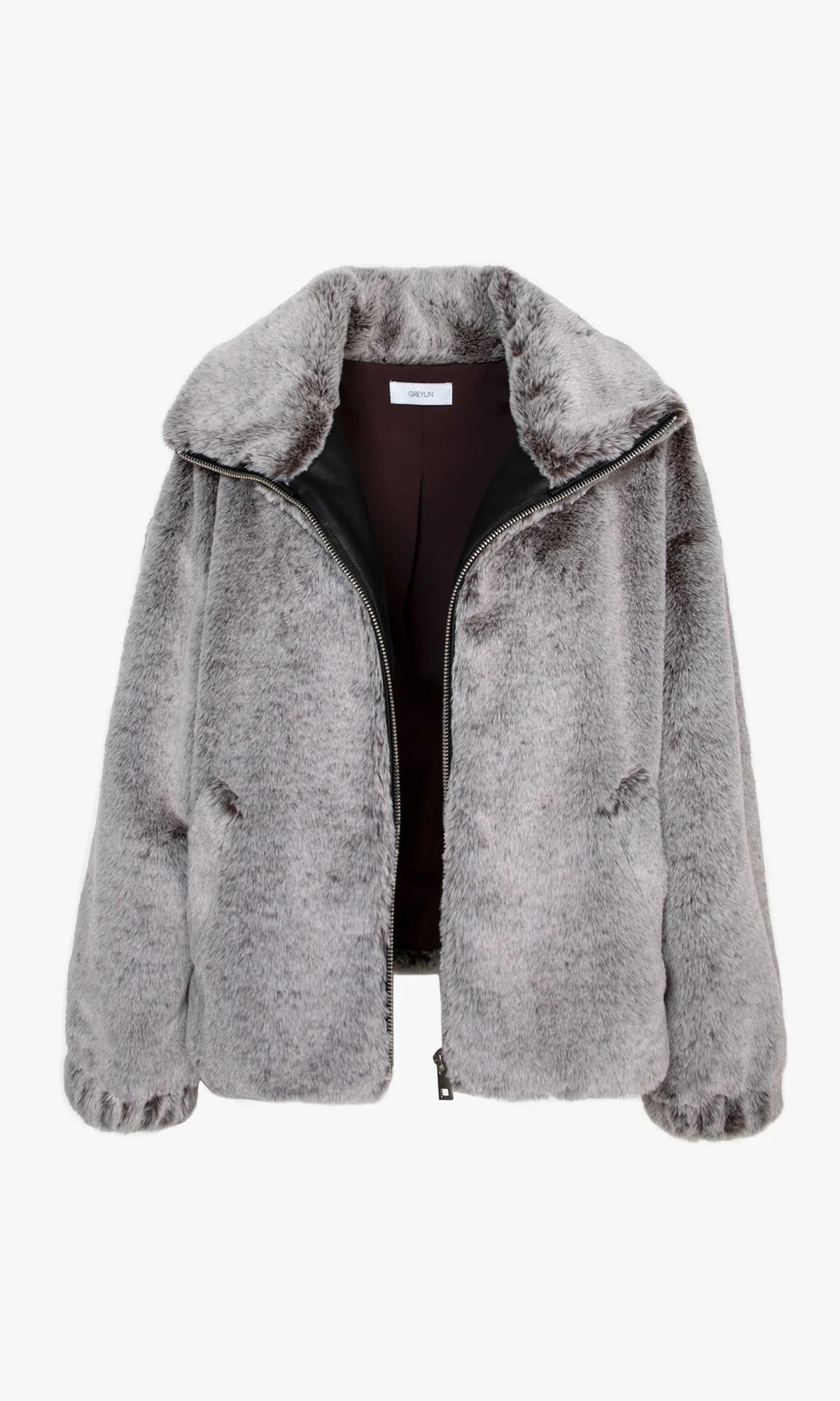 Greylin faux fur top jacket