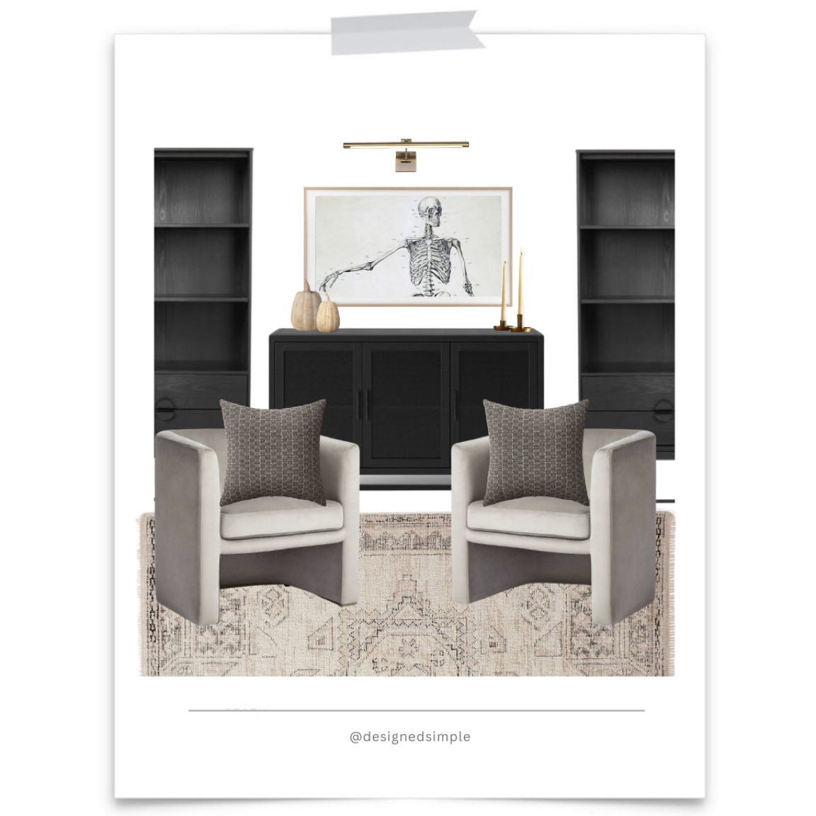 Affordable furniture, gray velvet chairs, and Halloween art for the tv - perfect for a neutral and moody living room design! 

neutral decor, simple Halloween decorating, living room colors, gray design 

#LTKhome #LTKHalloween #LTKstyletip