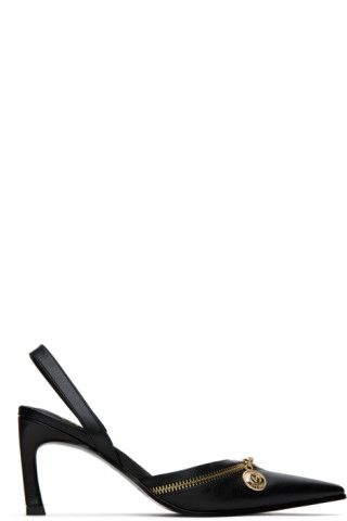 Versace Jeans Couture - Black Mandy Heeled Sandals | SSENSE