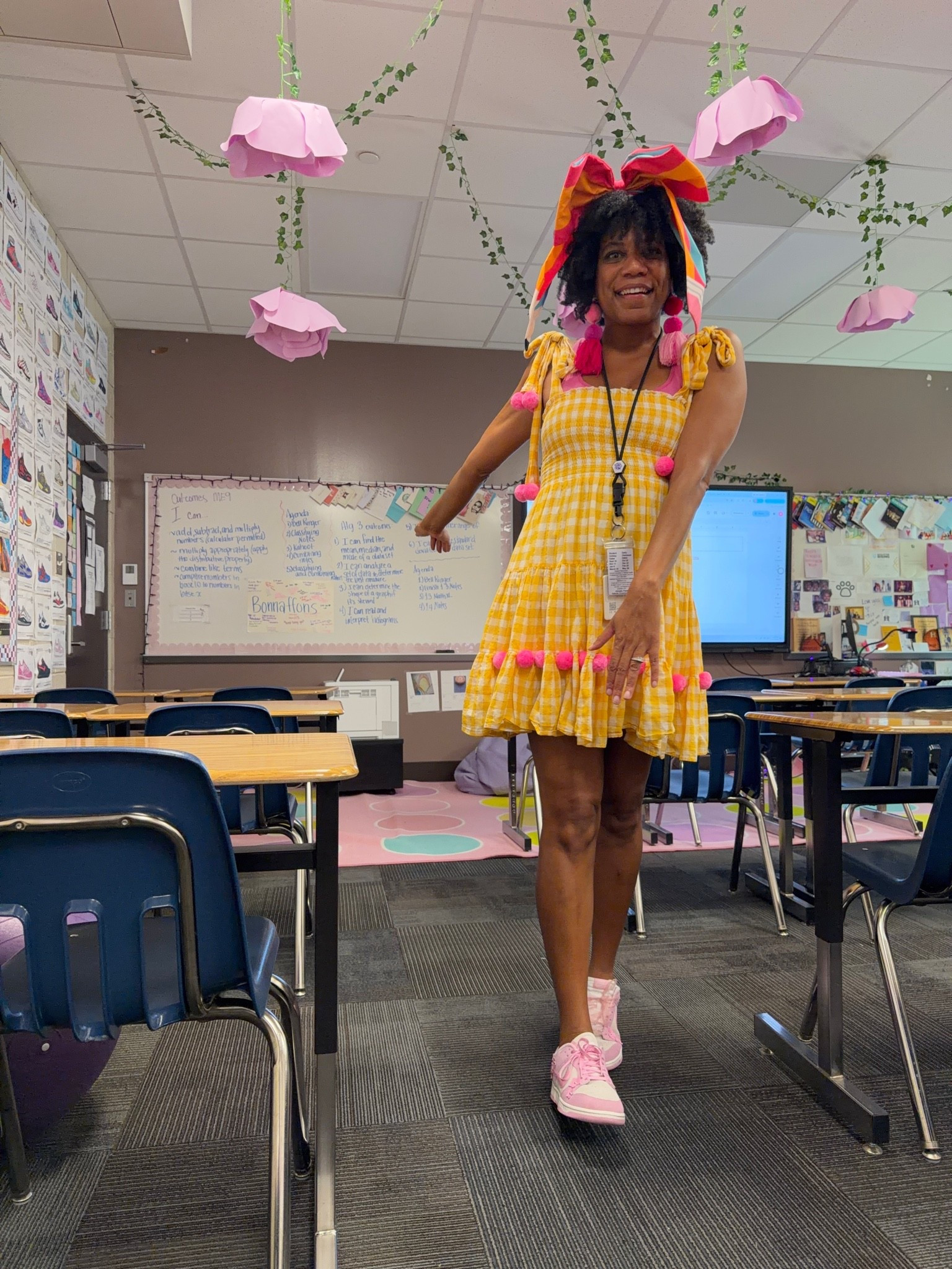 Big bow headband +
Pom dress +
Pink floral dunks

#LTKgrwm #LTKOver40 #LTKootd