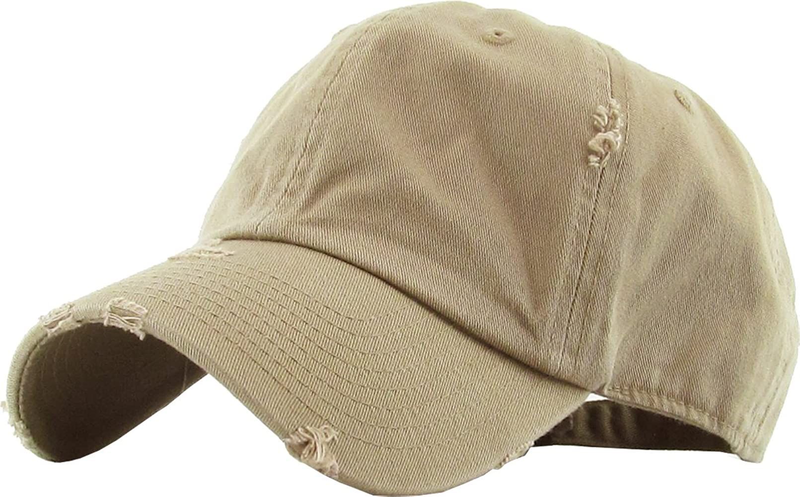 KBETHOS Vintage Washed Distressed Cotton Dad Hat Baseball Cap Adjustable Polo Trucker Unisex Styl... | Amazon (US)